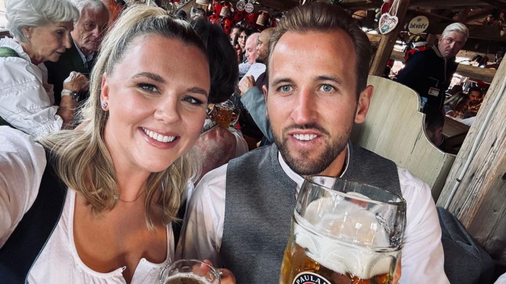 Bayern Munich star Harry Kane attends Oktoberfest with wife Kate