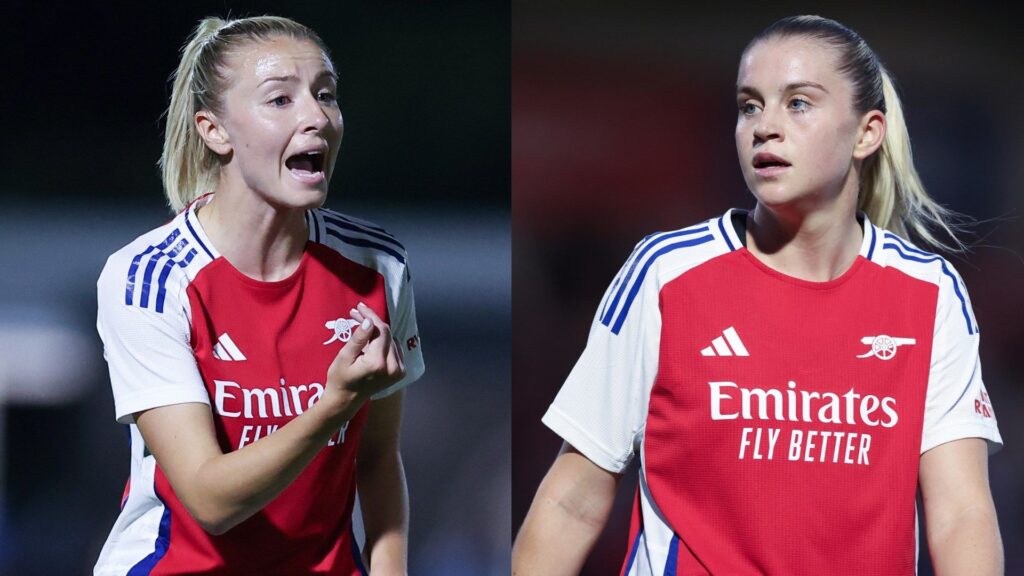 Leah Williamson Alessia Russo Arsenal Women split