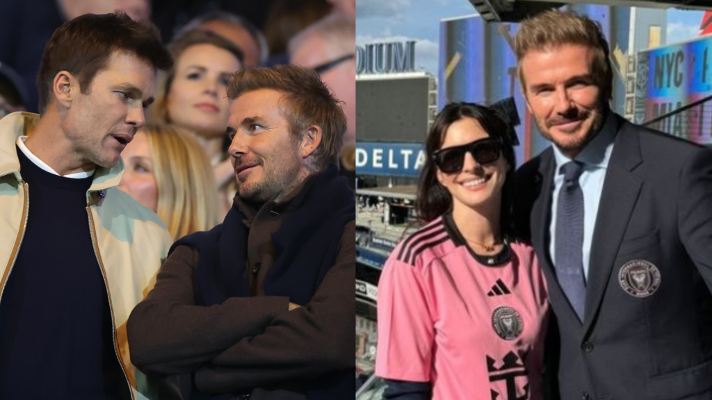 David Beckham watches Inter Miami with Anne Hathaway in New York