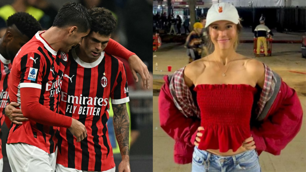 Christian Pulisic Alexa Melton AC Milan goal Inter 2024-25