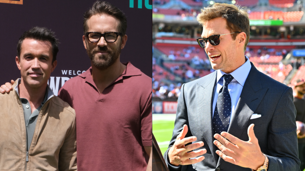 Rob McElhenney Ryan Reynolds Tom Brady