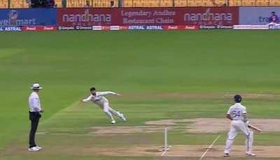 Devon Conway's Superman Catch Sends Sarfaraz Khan Back To Pavilion For Duck In IND vs NZ 1st Test, Video Goes Viral - Watch