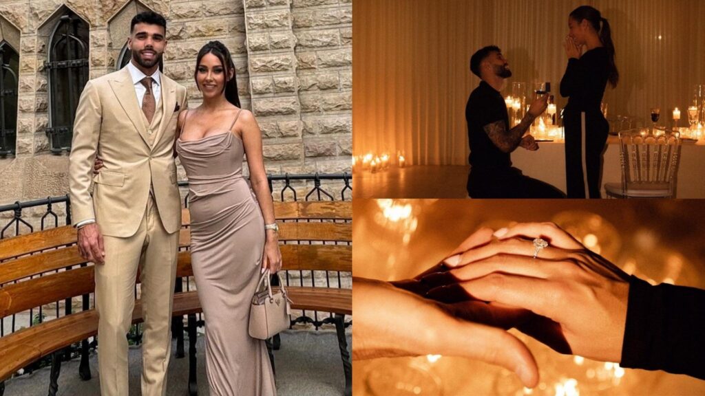 David Raya gets engaged to model girlfriend Tatiana Trouboul