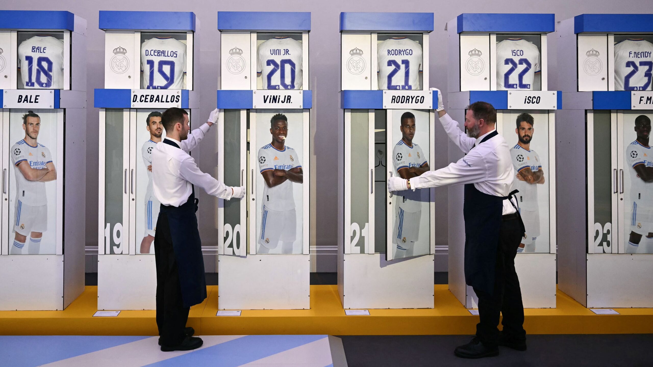 Tough times at Real Madrid? Los Blancos to auction off Bernabeu LOCKERS used by Cristiano Ronaldo, David Beckham & Co. – with bidding starting at £10,000