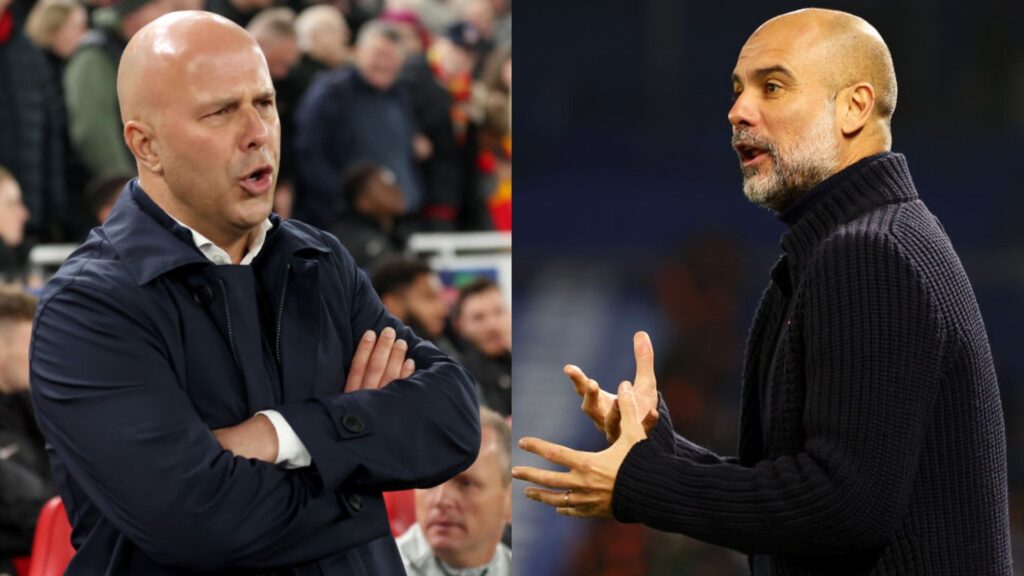 Arne Slot and Pep Guardiola