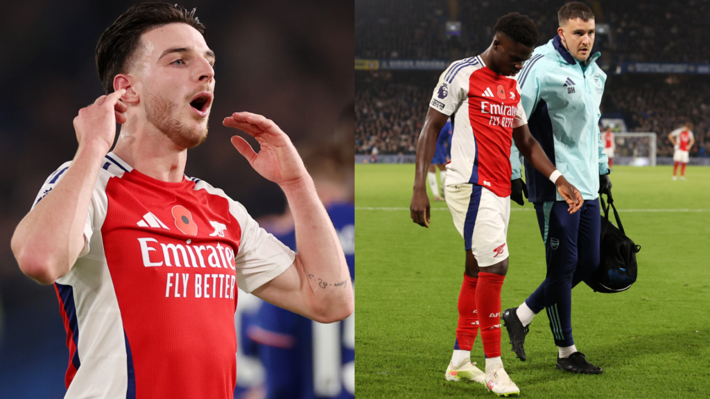 Declan Rice Bukayo Saka Arsenal