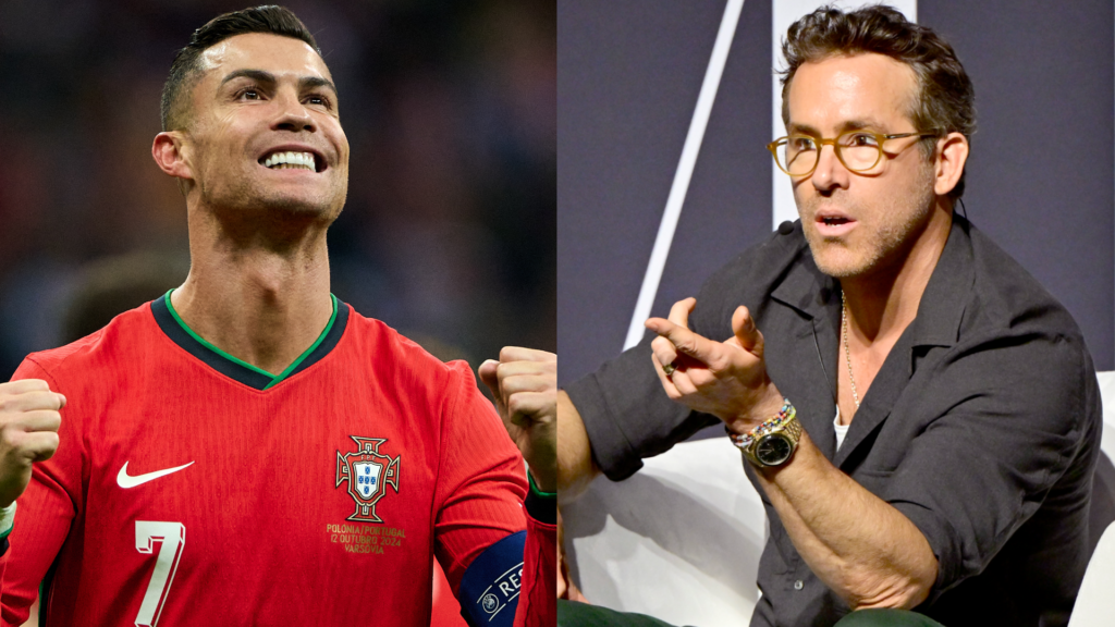 Portugal star Cristiano Ronaldo and Wrexham co-owner Ryan Reynolds