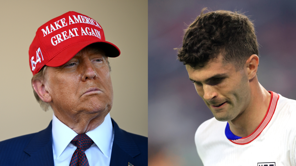 GFX Donald Trump Christian Pulisic