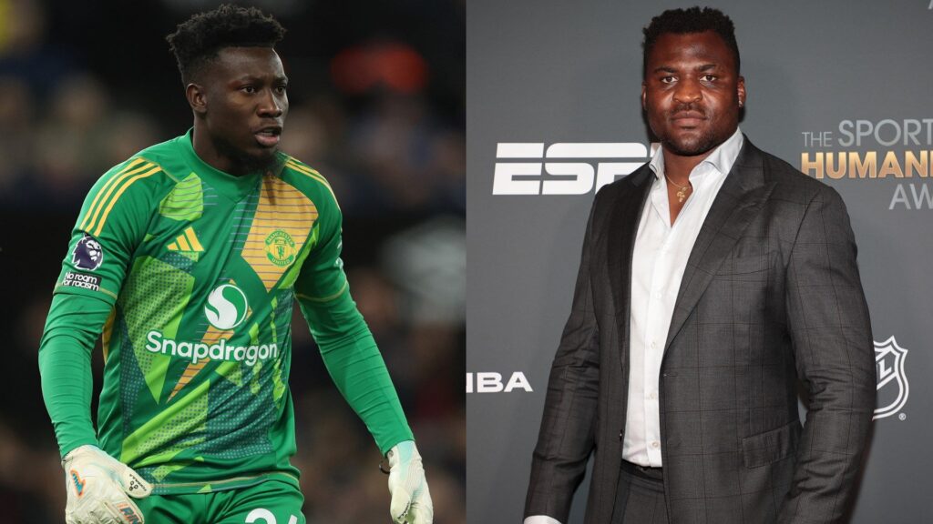 Andre Onana Francis Ngannou split 2024