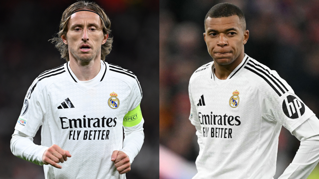 Luka Modric Kylian Mbappe Real Madrid 2024-25