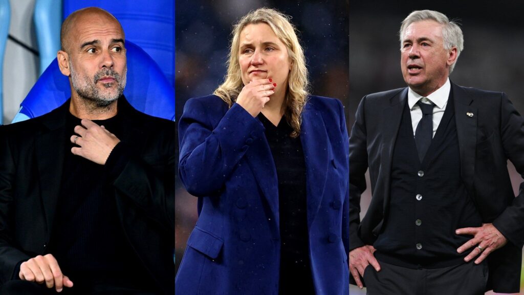 Pep Guardiola Emma Hayes Carlo Ancelotti