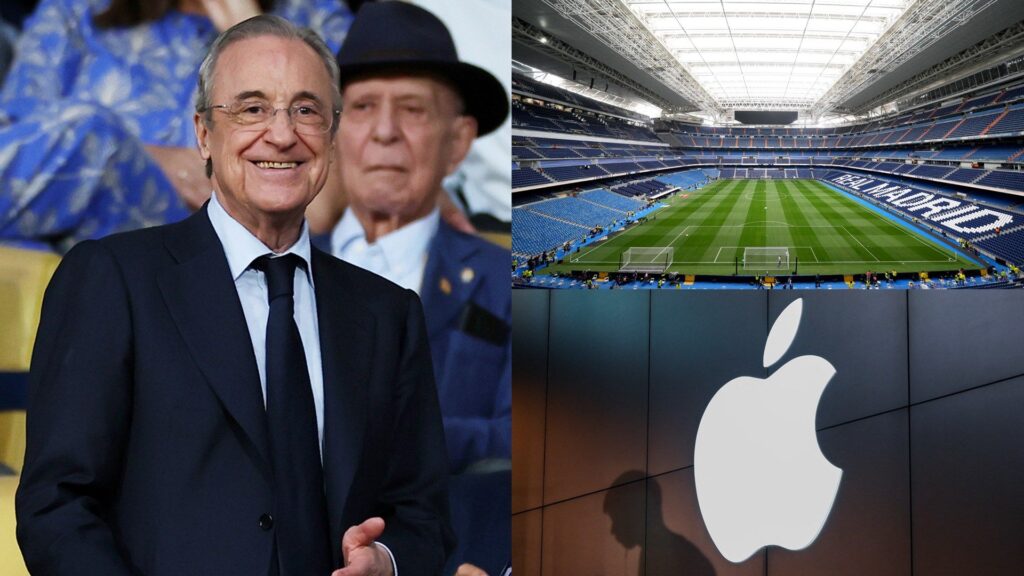 Florentino Perez Santiago Bernabeu Apple Real Madrid