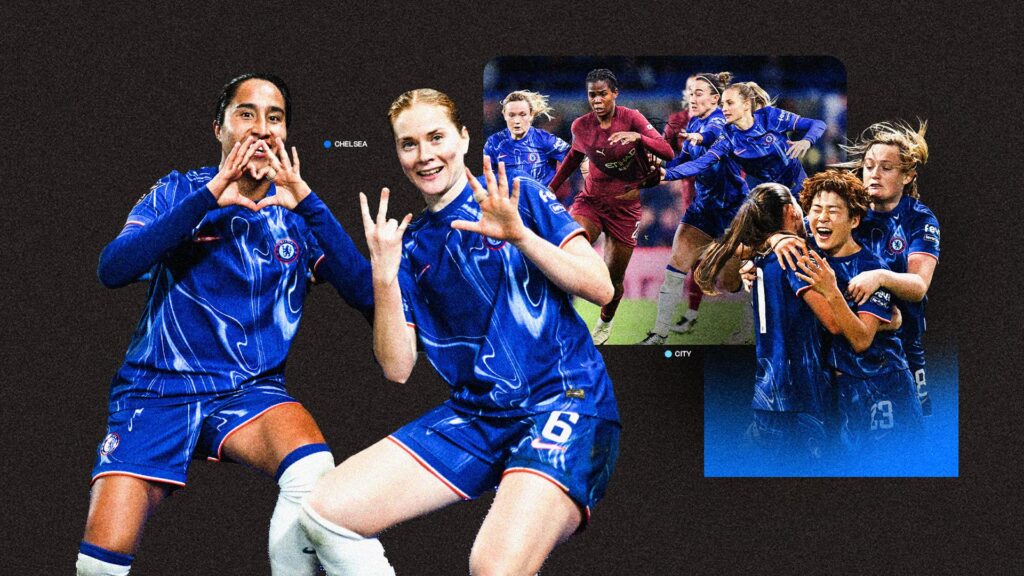 Chelsea women Man City women GFX