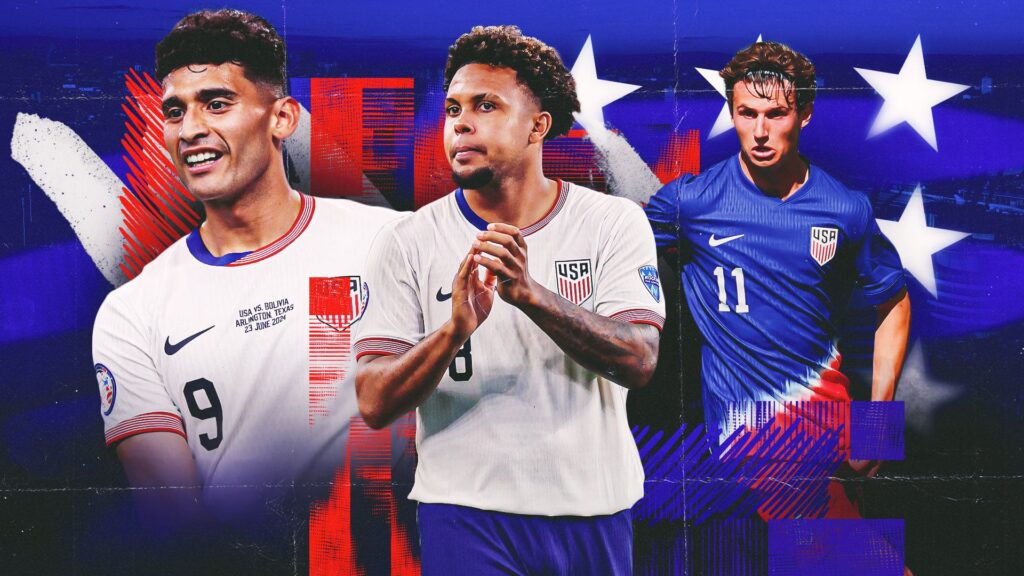 Weston McKennie, Ricardo Pepi, Brenden Aaronson USMNT