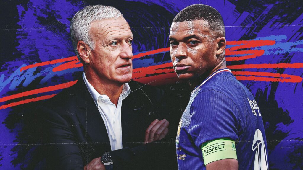 Mbappe Deschamps France dispute GFX