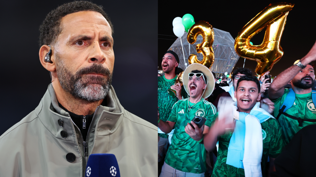 Rio Ferdinand Saudi Arabia World Cup