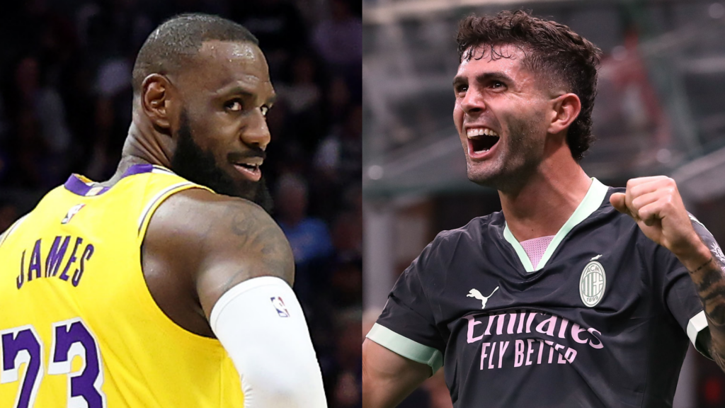 LeBron James and Christian Pulisic