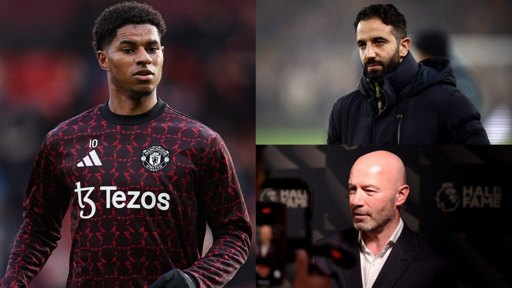 Marcus Rashford Ruben Amorim Alan Shearer Man Utd