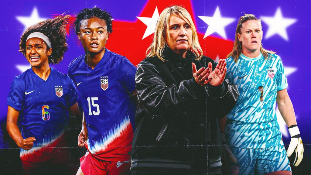 Yohannes, Shaw, Naeher, Hayes USWNT