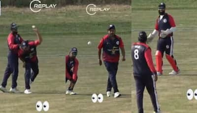 Funniest Cricket Video Of All Time: Fielder Hits His Own Teammate Between Leg After Taking Catch, Video Goes Viral - Watch