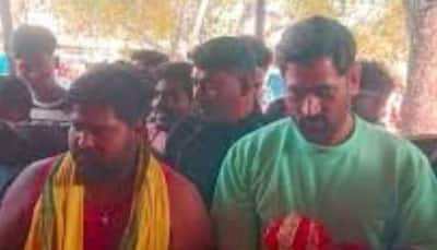 MS Dhoni Visits Maa Dewri Mandir In Ranchi Ahead Of IPL 2025, Video Goes Viral - Watch