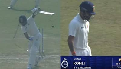 Virat Kohli Clean Bowled By Himanshu Sangwan In Shocking Ranji Trophy Return, Video Goes Viral - Watch