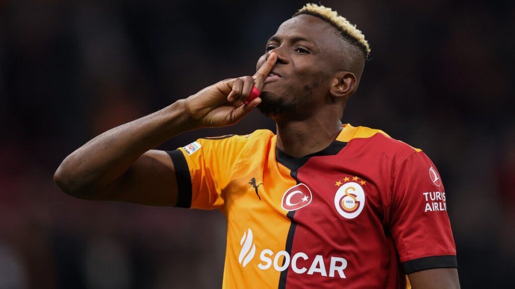 Victor Osimhen of Galatasaray celebrates victory