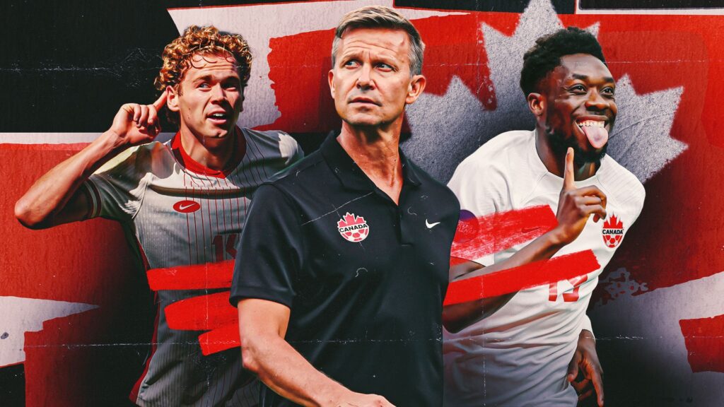 Jesse Marsch, Alphonso Davies, Jacob Shaffelburg Canada