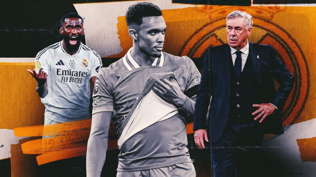 Trent Alexander-Arnold Carlo Ancelotti Antonio Rudiger Real Madrid GFX