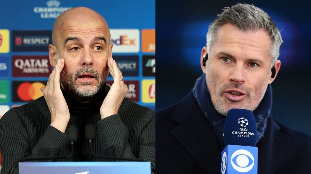 Pep Guardiola Jamie Carragher Man City