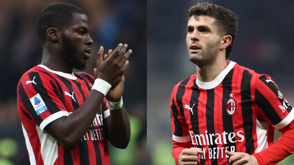 Yunus Musah Christian Pulisic AC Milan 2024-25