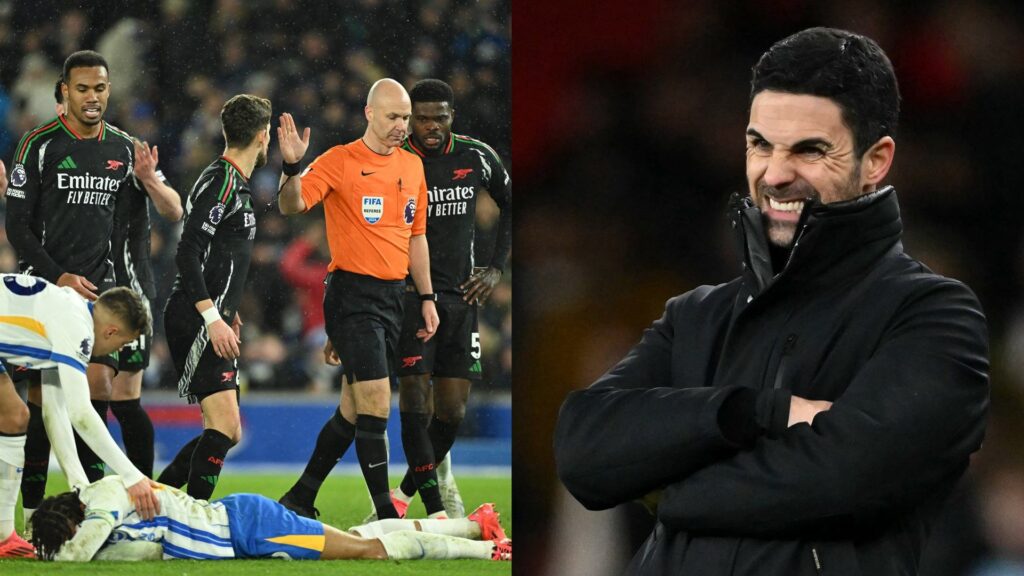 Brighton penalty Mikel Arteta