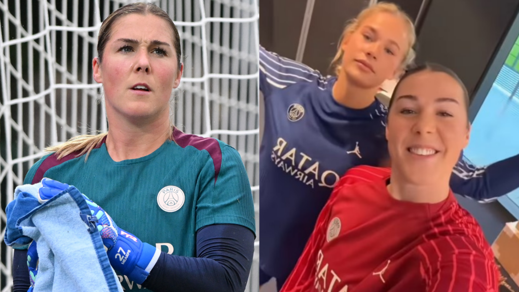 Mary Earps goalkeeper kit PSG x Jordan 2025