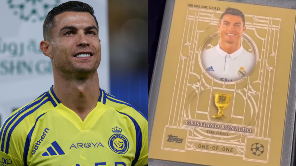 Cristiano Ronaldo gold Grail Card Topps