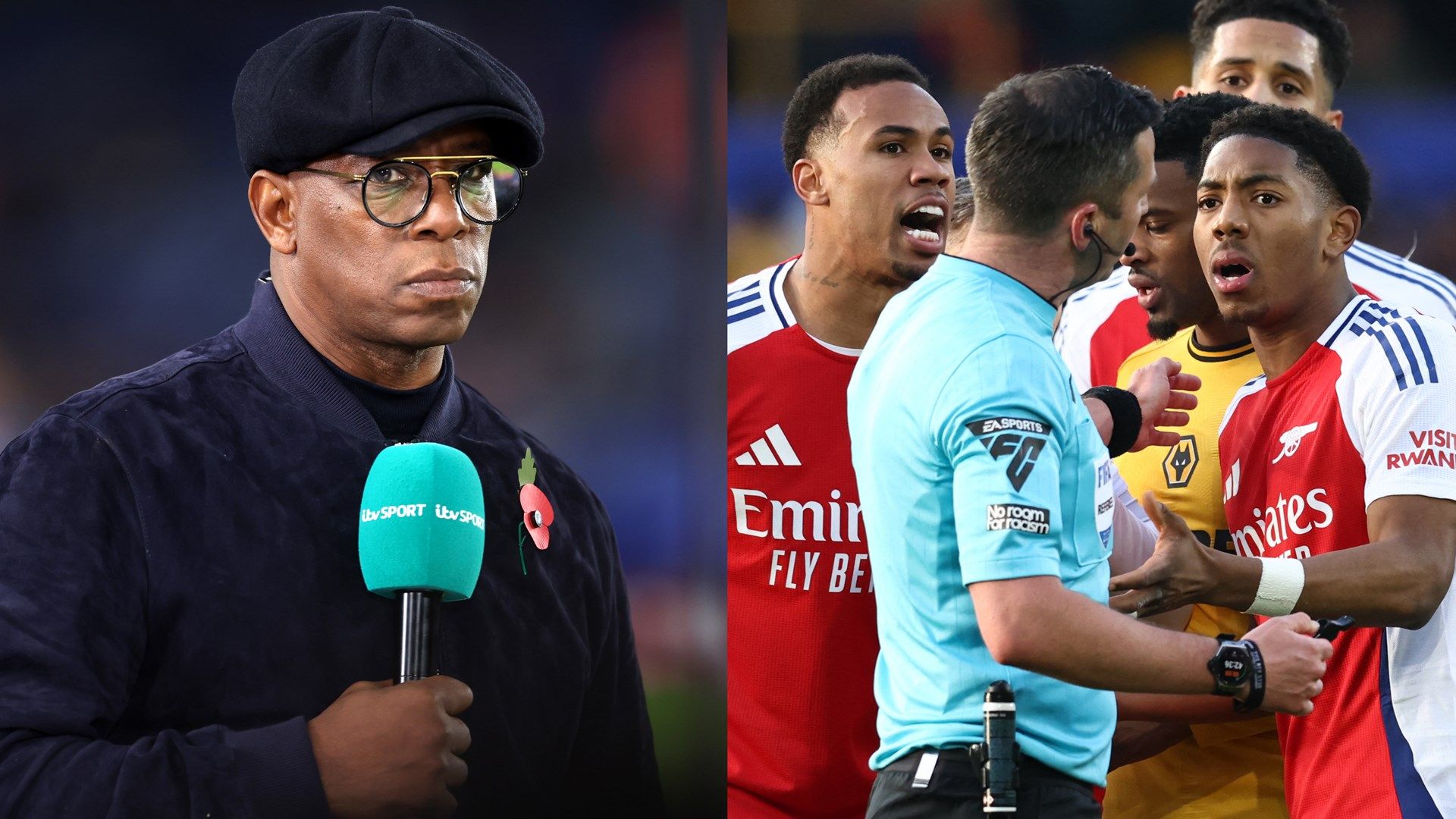 ‘It’s a joke!’ – Arsenal legend Ian Wright slams ‘incompetency and inconsistency’ of PGMOL and level of Premier League referees in furious rant following controversial Myles Lewis-Skelly red card against Wolves