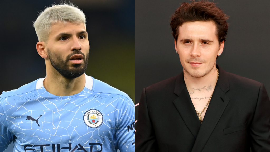 Sergio Aguero Brooklyn Beckham