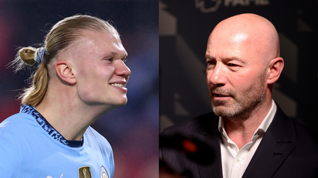 GFX Erling Haaland Alan Shearer