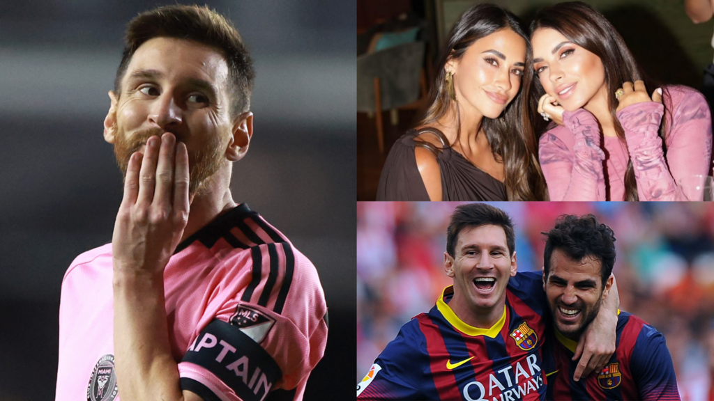 Lionel Messi Antonela Roccuzzo Daniella Semaan Cesc Fabregas