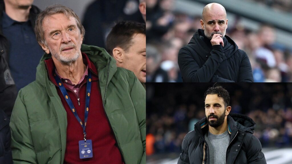 Sir Jim Ratcliffe Pep Guardiola Ruben Amorim stack