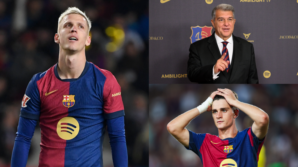 Dani Olmo Pau Victor Joan Laporta