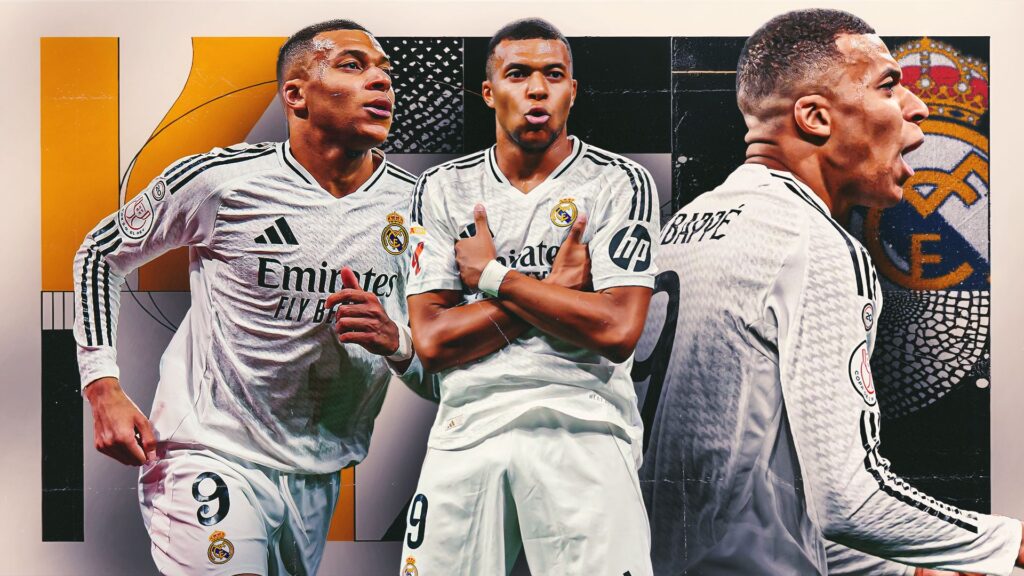 Kylian Mbappe Real Madrid GFX