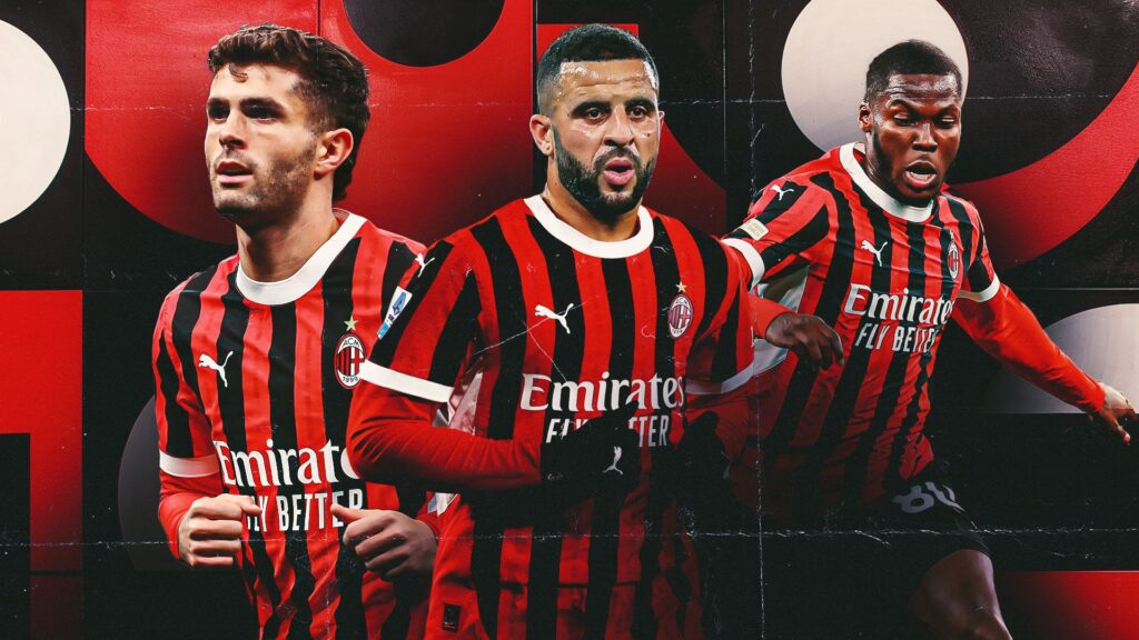 Christian Pulisic, Kyle Walker, Yunus Musah Milan