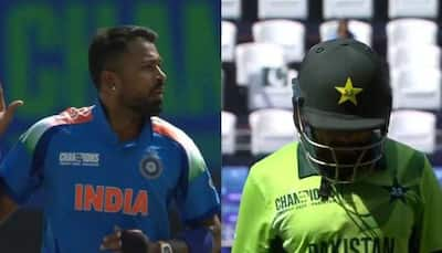 Hardik Pandya Gives Animated Send-Off To Babar Azam During IND vs PAK Champions Trophy 2025 Clash - Watch