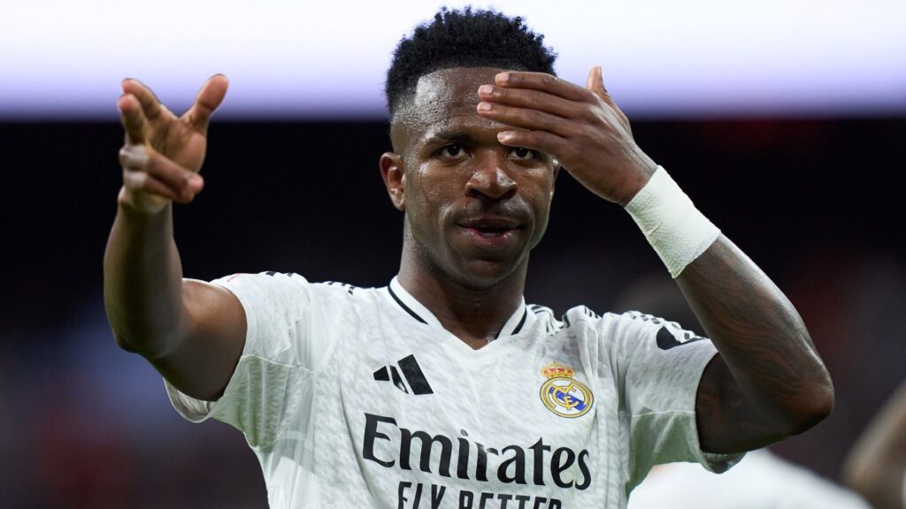 Vinicius Junior of Real Madrid celebrates