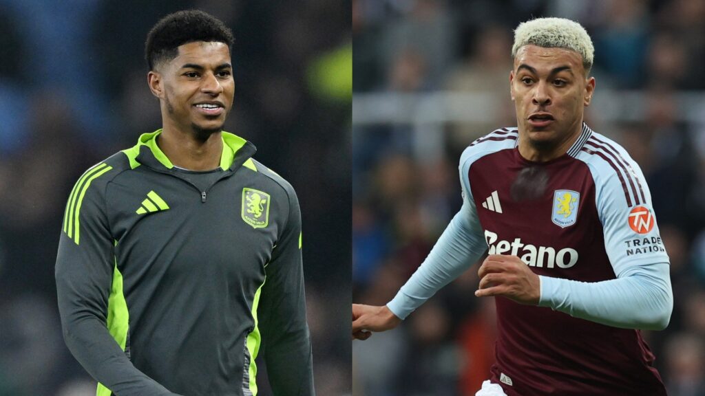 Marcus Rashford Morgan Rogers Aston Villa