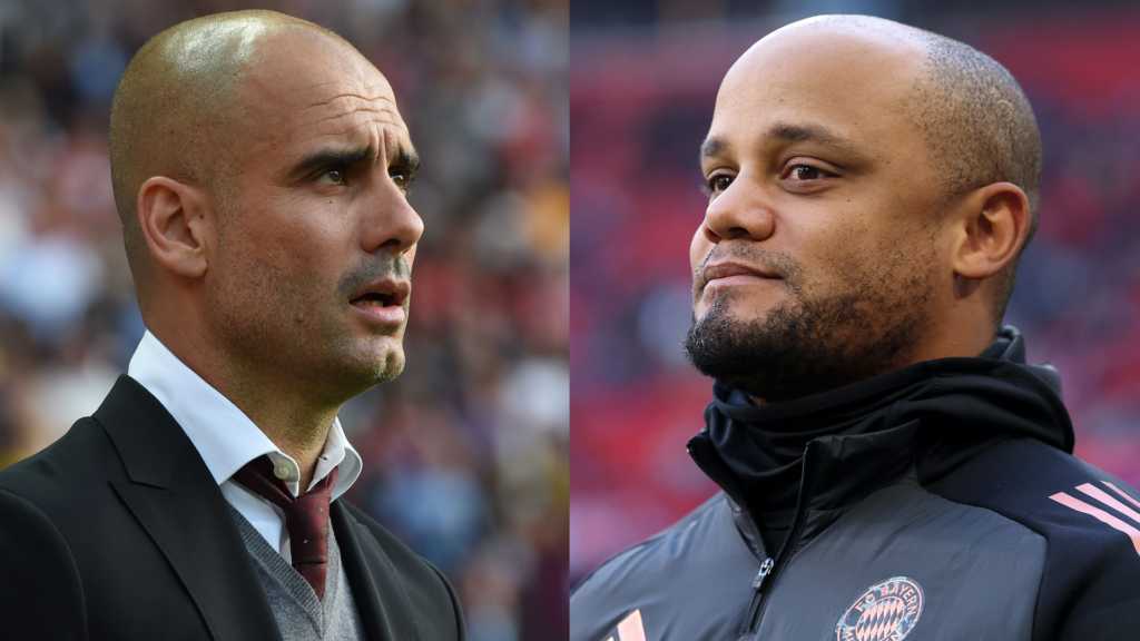 Pep Guardiola Vincent Kompany Bayern Munich