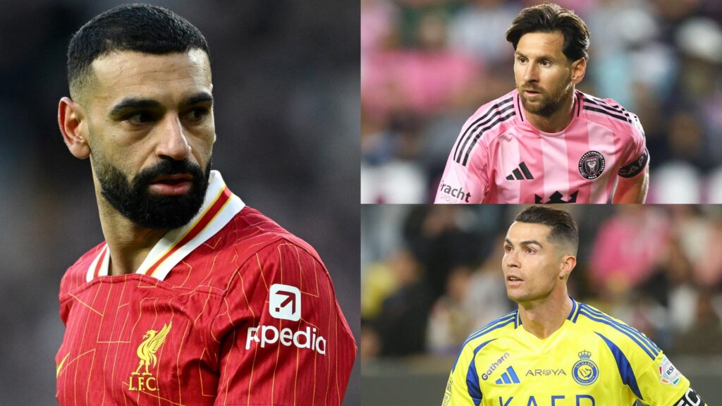 Mohamed Salah Lionel Messi Cristiano Ronaldo