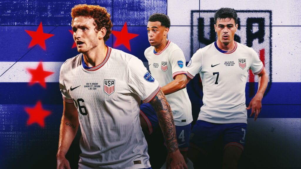 Josh Sargent, Tyler Adams, Gio Reyna USMNT