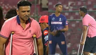 IPL 2025: Rahul Dravid Attends Rajasthan Royals' Pre-Season Camp On Crutches, Wins Hearts - WATCH