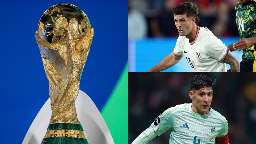 World Cup trophy Christian Pulisic Edson Alvarez